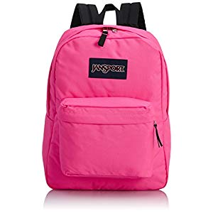 JanSport T501 Superbreak Backpack - Fluorescent Pink