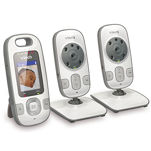 VTech VM312-2 Video Baby Monitor with Patrol-Screen Viewing, Night Vision, Talk-back Intercom & 1,000 feet of Range with 2 Cameras