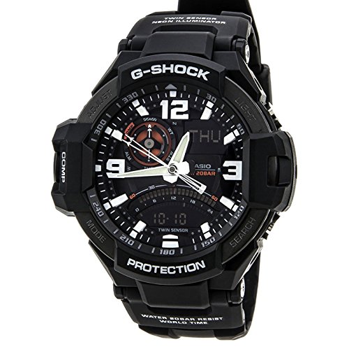 G-Shock GA-1000-1A Aviation Series Men's Luxury Watch - Black / One Size