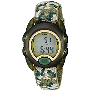 Timex Boys T71912 Time Machines Digital Green Camouflage Elastic Fabric Strap Watch