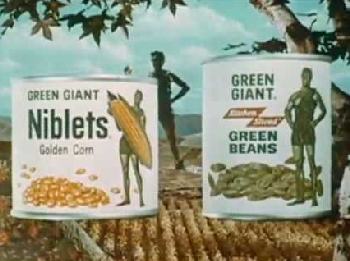 Green Giant canned vegetables, 1950s