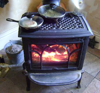 You can cook on top of your woodstove.