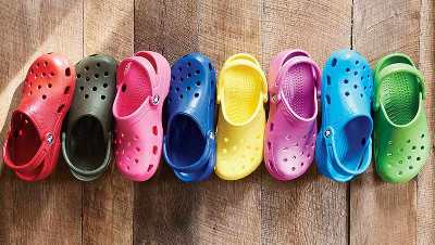 Crocs come in a rainbow of colors.