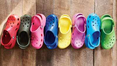 Crocs come in a rainbow of colors.