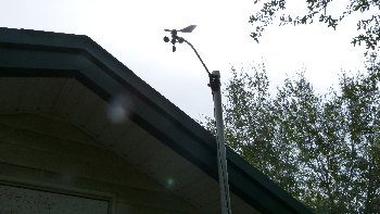 Anemometer amd wind direction vane from our Davis Weather Station