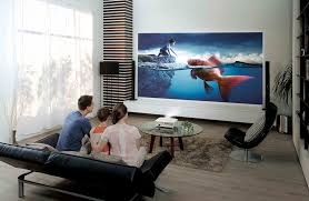 Nothing like a projected movie for the best home theater experience.