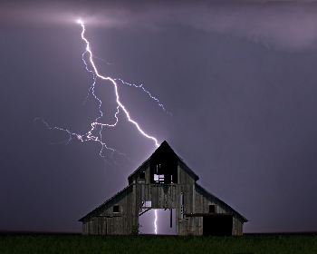 Lightning can destroy a gate opener.
