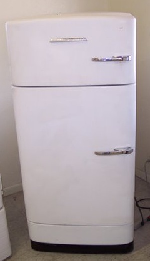 Old refrigerator 1950s