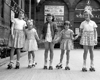 Roller skating rinks were the rage in the 60s-70s.