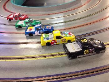 Slot car racing is fun and popular.