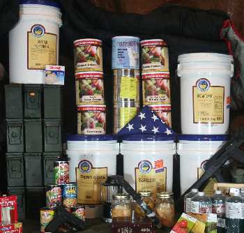 Commercially packaged survival foods supplement your stores.