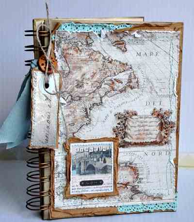 A travel album scrapbook can be fun for the whole family to create.