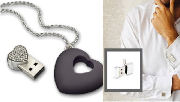 USB Necklace & Cufflinks