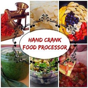 hand crank food processor