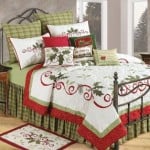 Holiday garland Christmas bedding