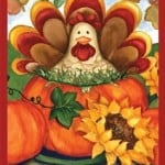 Toland Thanksgiving garden flags