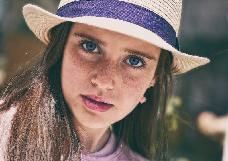 Gorgeous freckled girl