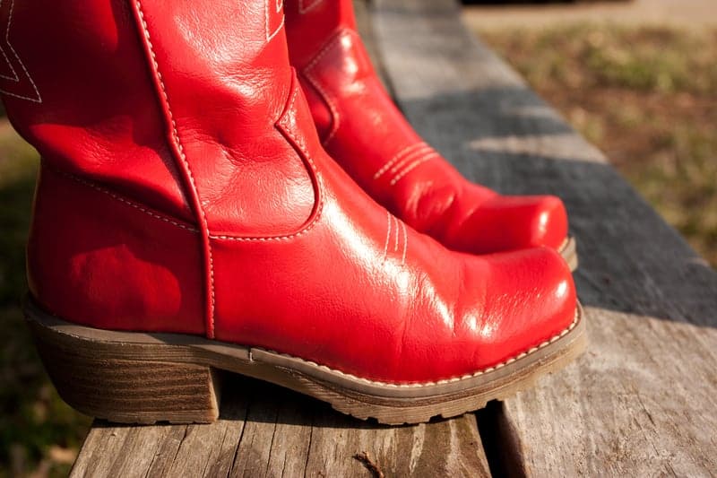 Cute red boots