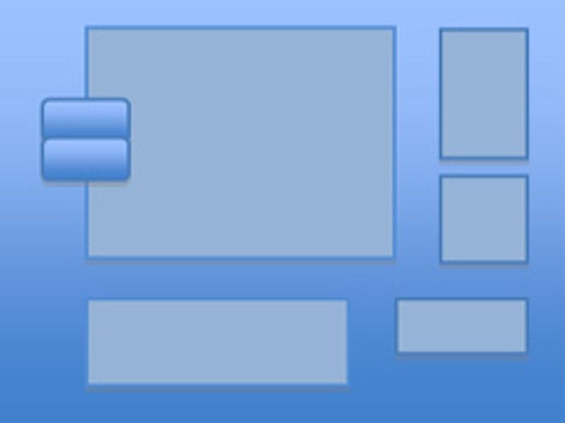 Block look for picture scrapbooks